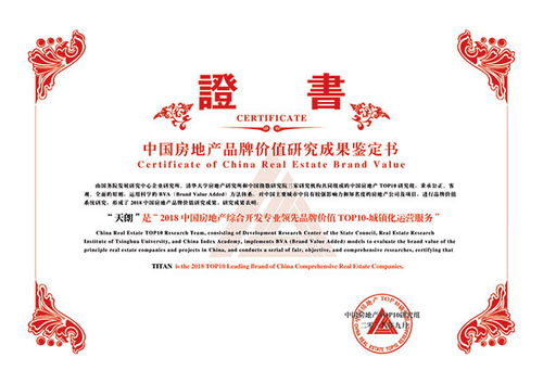 . titan 天朗控股集团 2018中国房地产综合开发专业领先品牌价值top10 城镇化运营服务 .